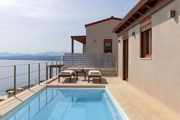 The unique holiday home is the perfect escape for a couple. 