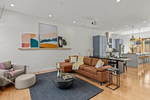 Enjoy the open floor plan of the first floor with ample natural light to bring the outdoors in.
