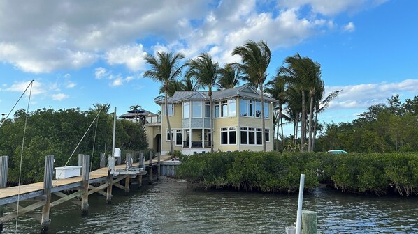 Back of house, view from the dock