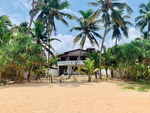 Villa view from the beach 