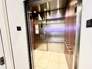Private elevator from the parking garage directly to your unit