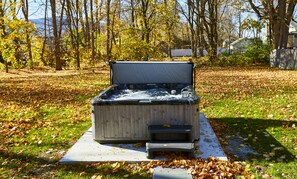 8-person Hot tub, back yard