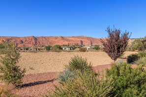 View from Back Patio - The view of our beautiful red mountains from the back patio.