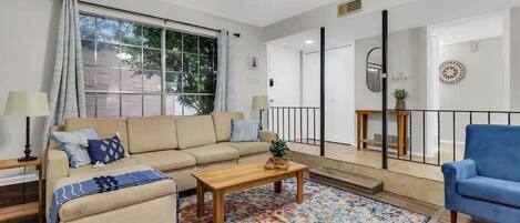 Classic Living Room with Wood Furnitures