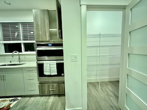 Pantry next to kitchen 