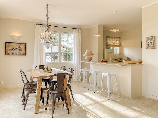 Dining and kitchen