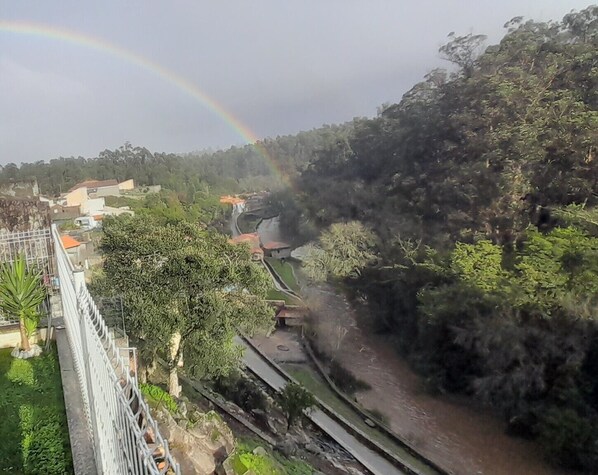 Vue depuis lâhĂ©bergement