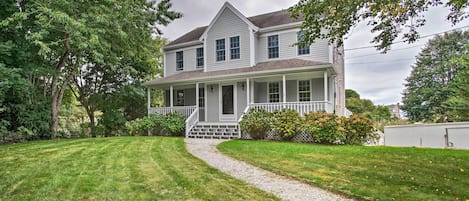 Yarmouth Vacation Rental | 4BR | 2.5BA | Stairs Required | 2,200 Sq Ft