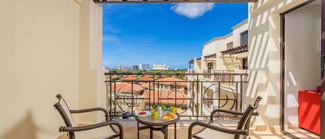 Have a quiet moment on your private balcony while sipping your cup of coffee. 