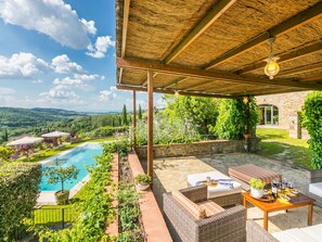 Tabelle, Himmel, Möbel, Geschirr, Gebäude, Interior Design, Gartenmöbel, Veranda, Schatten, Stuhl