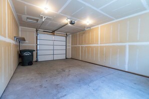 Spacious and secured insulated garage with direct entry into the apartment