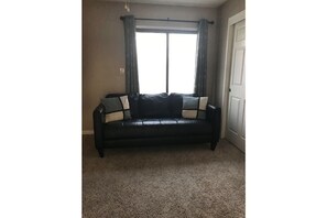 Your own top-grain leather couch where you can read a book or just hang out. 