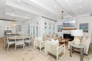Harp's Haven Main and Carriage House - Rosemary Beach - First Floor - Living Area