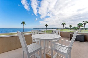 Outdoor Dining Area with Bay Views