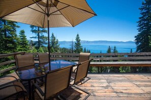 Take in the breathtaking views over Lake Tahoe and the surrounding trees from the large private deck, this space will quickly become a favorite hangout spot for your group!