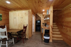 Murphy Bed installed downstairs.