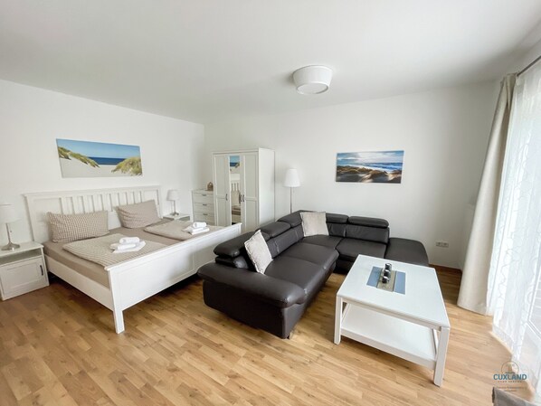Cuxland-Fewo-Service - Residenz Grantz - Wohnung 2  - Wohn - Schlafzimmer