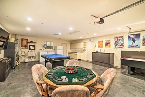 Game Room | Extra Refrigerator | Pool Table | Washer + Dryer