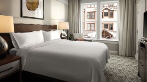 Spacious bedroom with king size bed