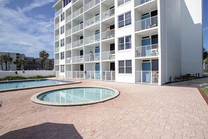Our building, a closer view of condo exterior