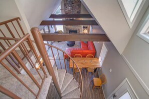 Spiral staircase to the loft