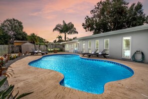 Immerse yourself in the bliss of our heated pool.