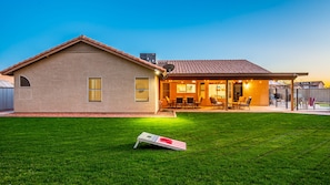 Huge back yard and patio