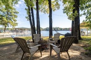 Enjoy an evening sitting around the fire pit