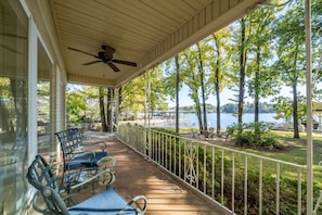 Covered Patio off the Family Room | Another great place to sit and take in all the views