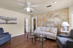 View of the living room from the entry door