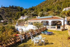 Beautiful villa with private pool, terrace, and garden with sea views