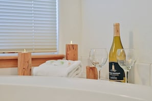 Romantic moments await within the master suite.