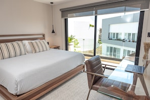 First Mater Bedroom King size bed with balcony