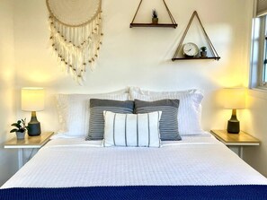 The Verde Cottage sleeps up to four guests in two queen bedrooms