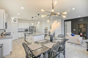 Dining Area | Dishware/Flatware | Trash Bags/Paper Towels