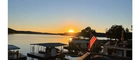 Sunrise from the deck.