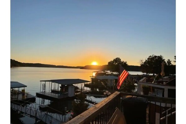 Sunrise from the deck.