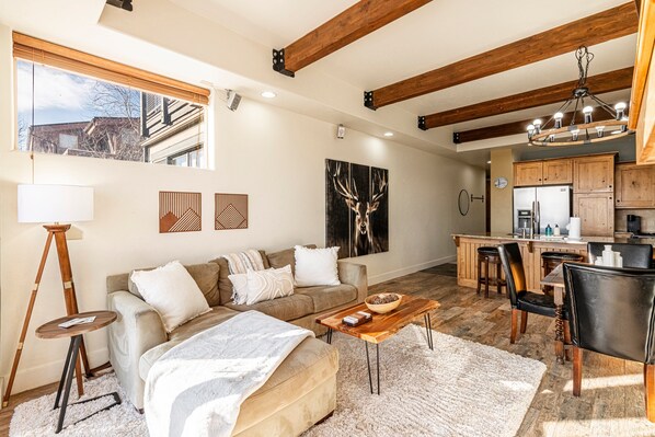 Main floor living/dining area