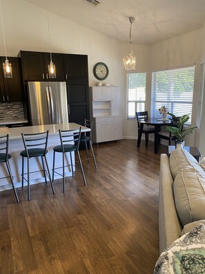 Kitchen and dining area