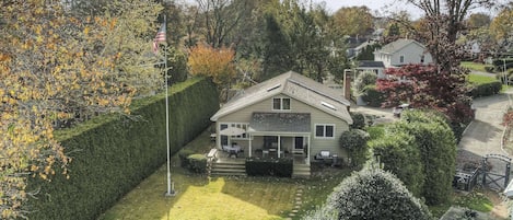 Enjoy the spacious lawn - an ideal retreat in this charming, quiet neighborhood.