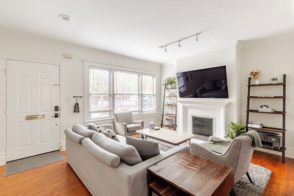 Spacious Living Room with LG OLED TV