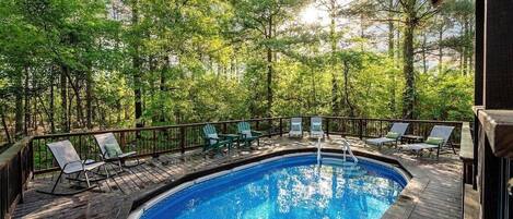 Spend the day lounging at your private pool.