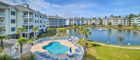 Myrtle Beach Vacation Rental | 2BR | 2BA | Step-Free Access via Elevator