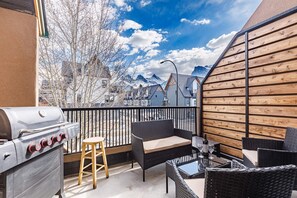 Gorgeous outdoor deck with stunning mountain views