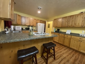 Kitchen island breakfast bar