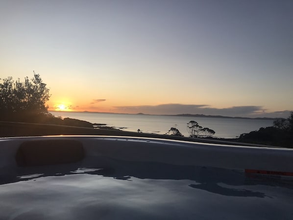 Infinity Jacuzzi Spa. Sunset during June-October