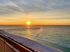 Fall sunrise, as viewed from the Primary Bedroom.
