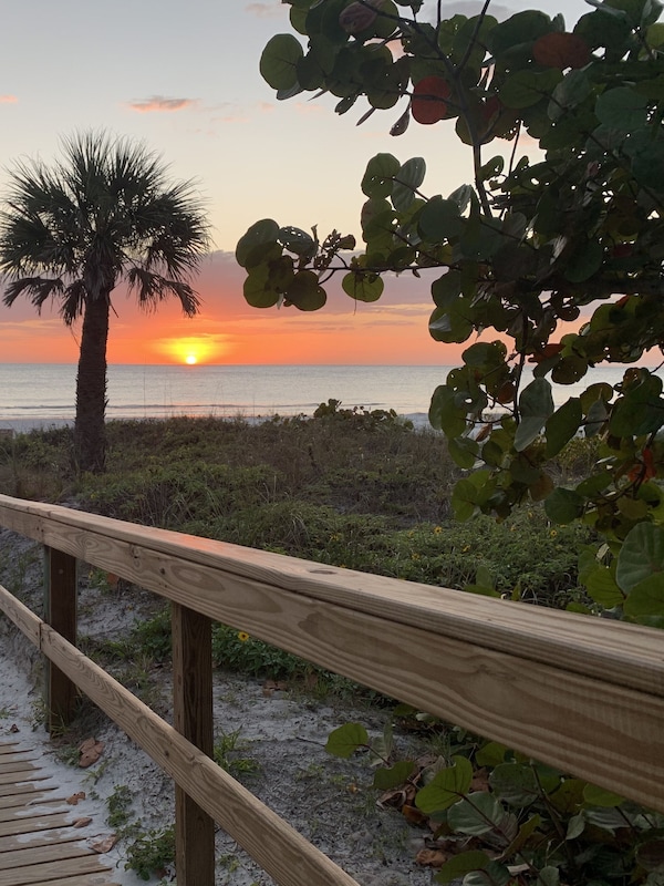 Sunset view from Indian Shores Beach Access
