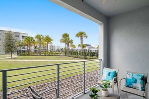 First Floor Patio / Balcony with Pool View#Disney #Parks #kingdom #springs #StoreyLake #Apartment #Vacation #Rental #waterpark #Kissimmee #Orlando #universal #citywalk