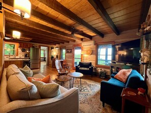 Living Room Open to Kitchen & Dining